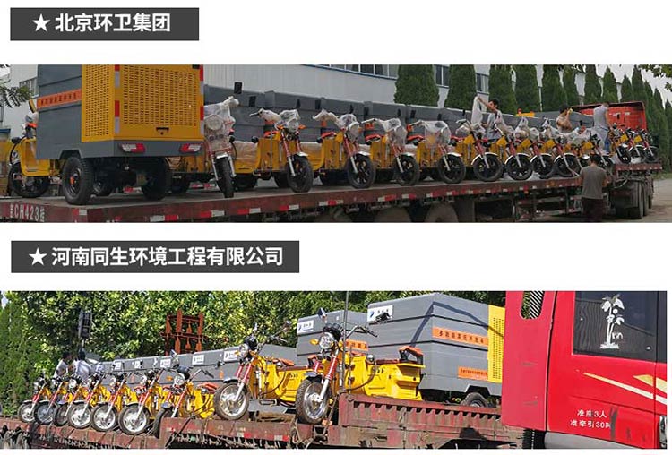北京环卫局和河南同生环境采购百易高压冲洗车